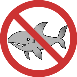 no shark cartoon