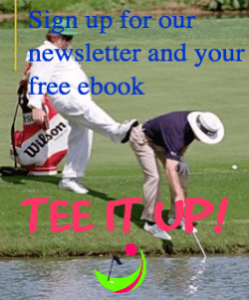 email sign up caddy kicking golfer